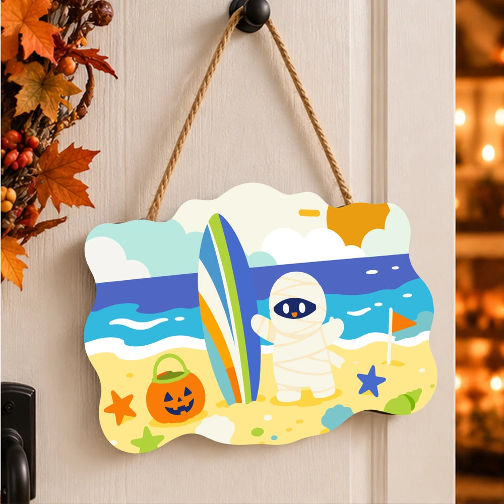 Paint by Numbers - Wooden Door Hanger | Mummy at the Beach