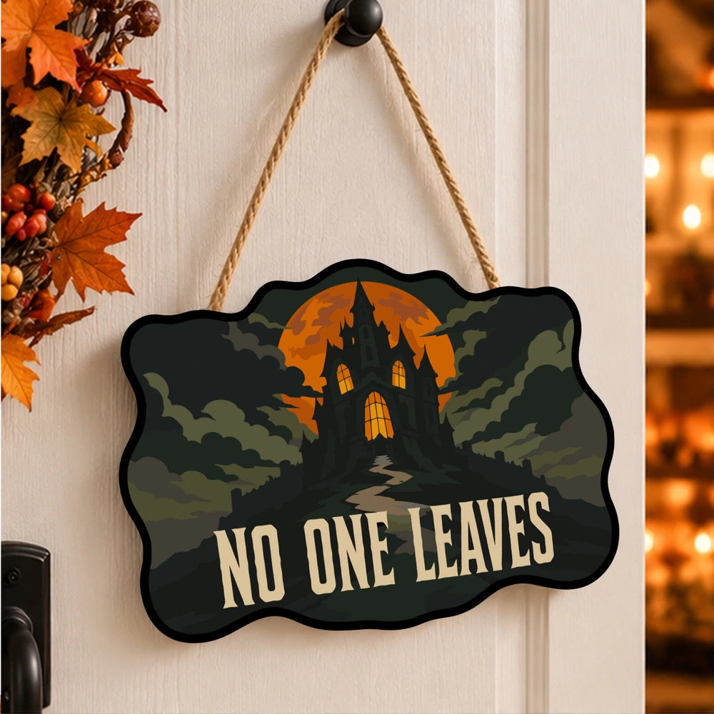 Paint by Numbers - Wooden Door Hanger | No One Leaves