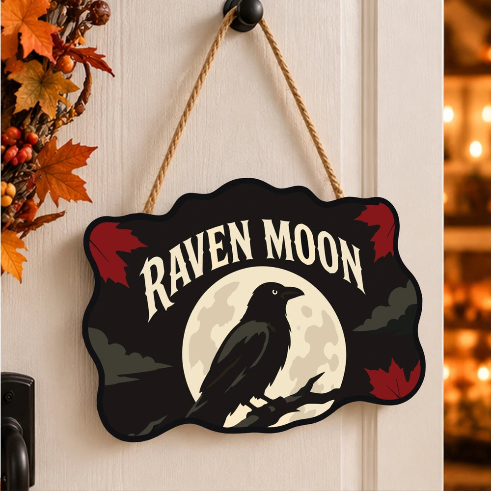 
Paint by Numbers - Wooden Door Hanger | Raven Moon