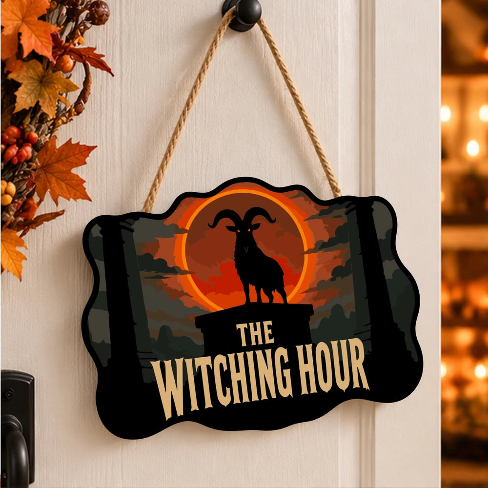 Paint by Numbers - Wooden Door Hanger | The Witching Hour