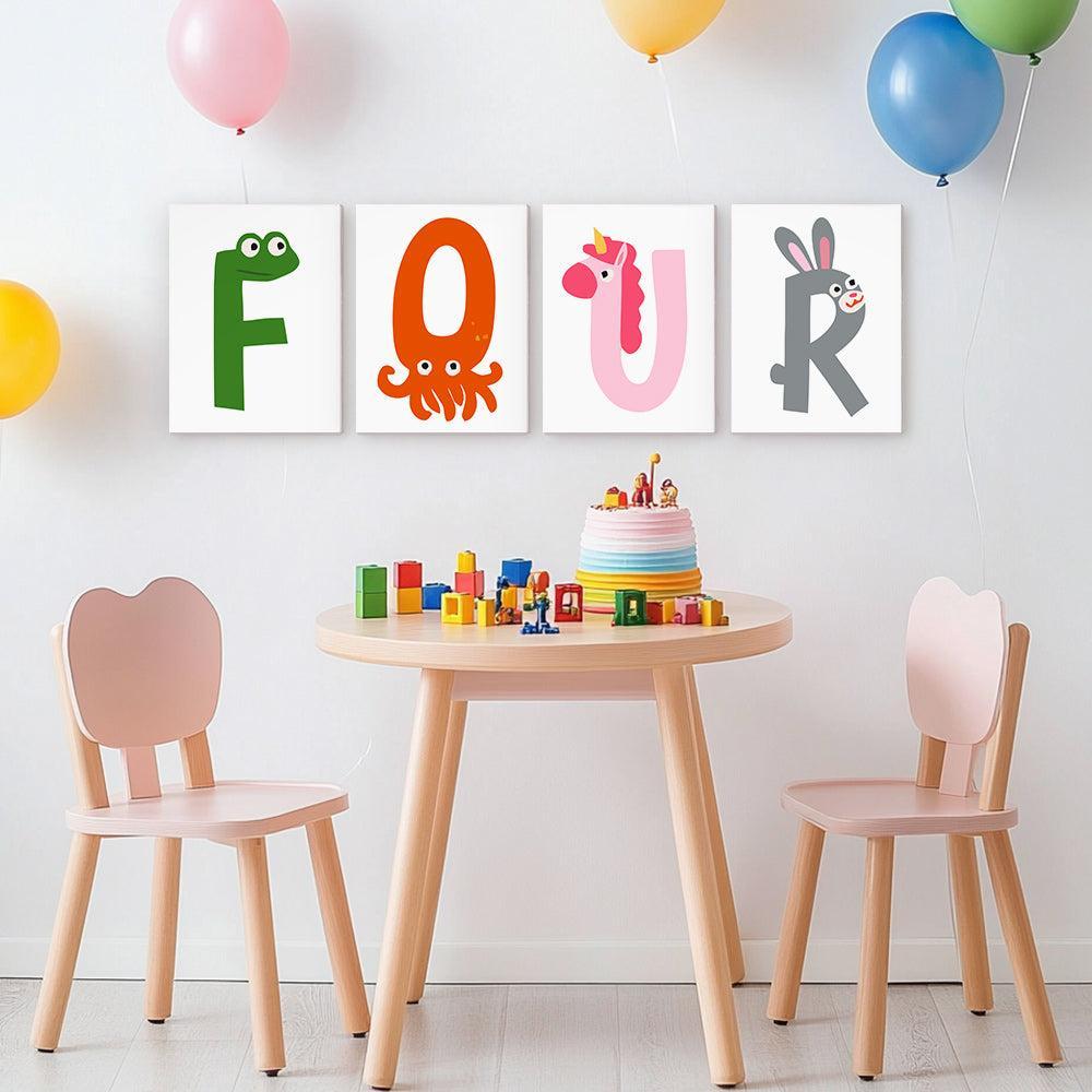 Paint by Numbers – Alphabet Painting Kit | A to Z Animal Friends