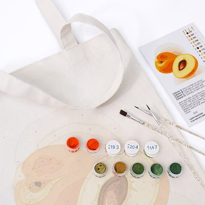 Paint by Numbers - DIY Totebag | Peach Delight