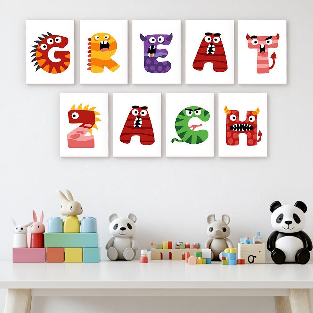 
Paint by Numbers – Alphabet Painting Kit | Bold & Colorful Monsters A–Z