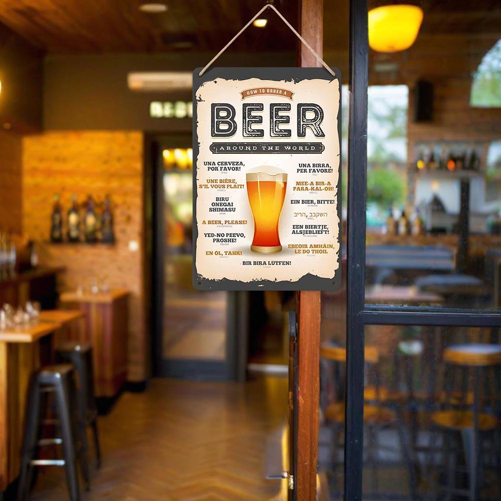 Paint by Numbers – Vintage Metal Bar Art | Beer Around the World