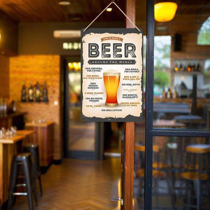 Paint by Numbers – Vintage Metal Bar Art | Beer Around the World