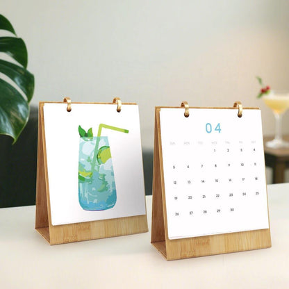 Paint by Numbers - 2026 Desk Calendar - Colorful Cocktails