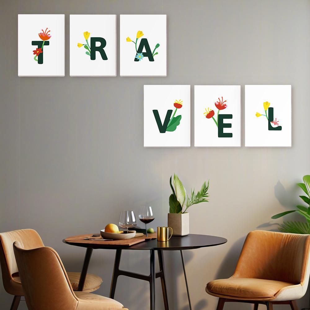 
Paint by Numbers – Alphabet Painting Kit | A to Z Floral Letters