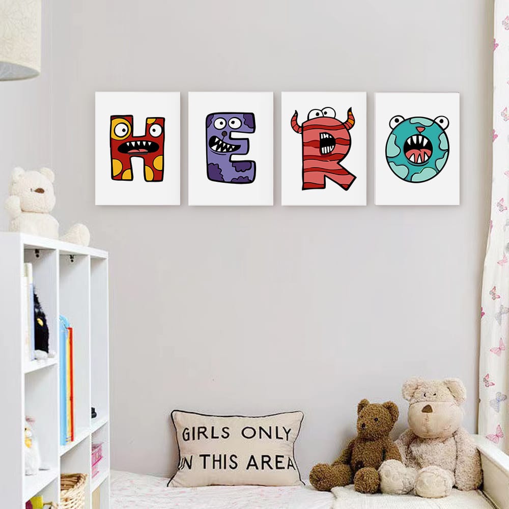 Paint by Numbers – Alphabet Painting Kit | A to Z Monster Letters