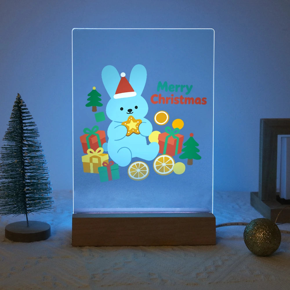 Paint by Numbers - Christmas Light | Blue Bunny with a Golden Star