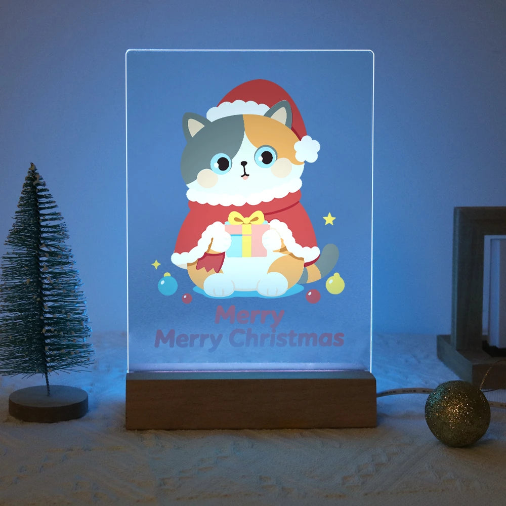 
Paint by Numbers - Christmas Light | Cat in a Santa Cape