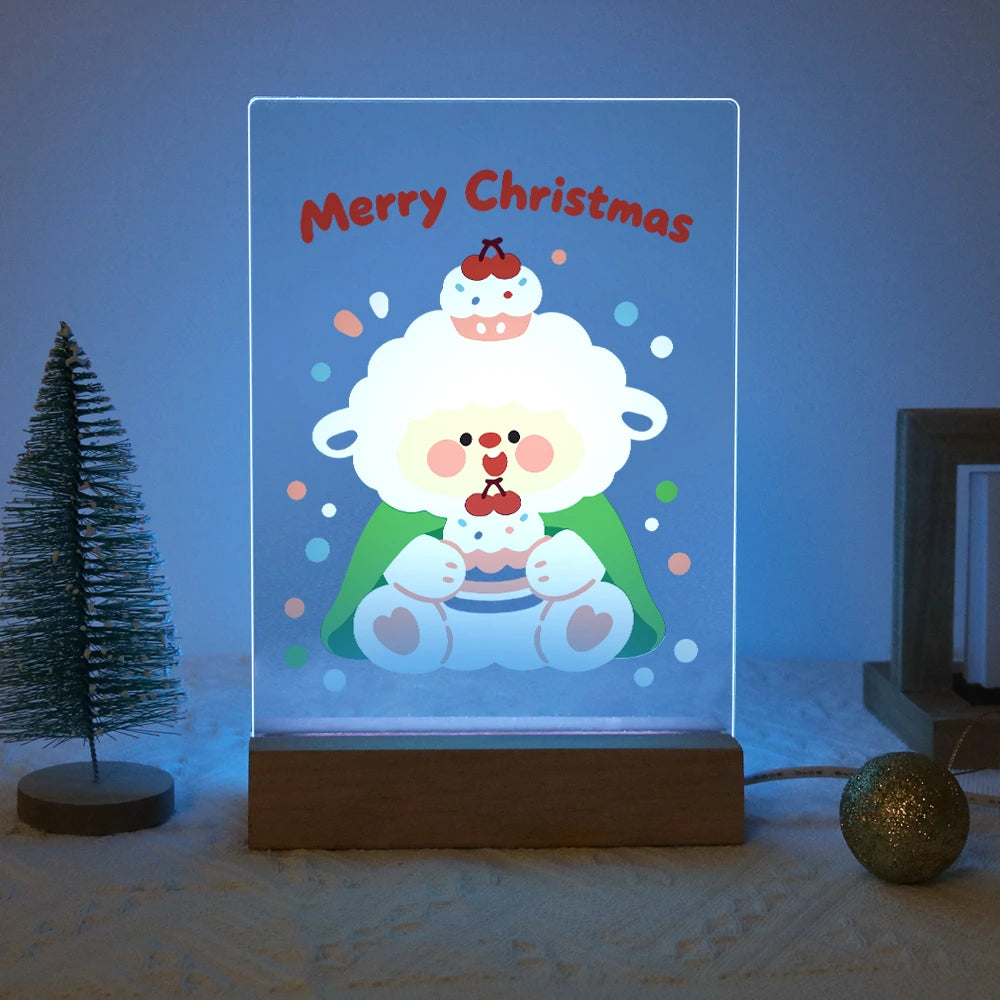 Paint by Numbers - Christmas Light | Little Sheep with Cupcake