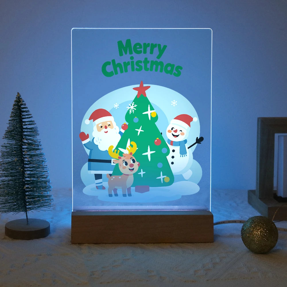 
Paint by Numbers - Christmas Light | Santa and Friends at the Tree