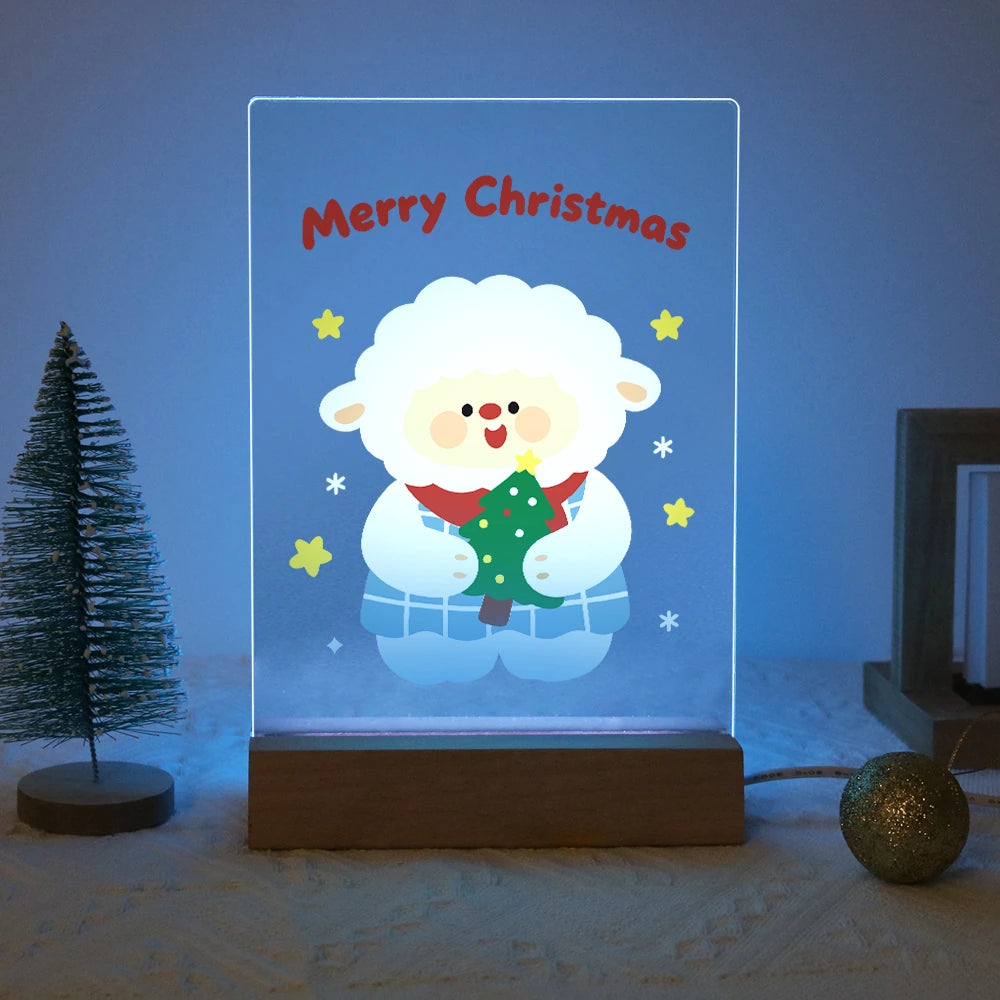 Paint by Numbers - Christmas Light | Sheep Holding a Christmas Tree