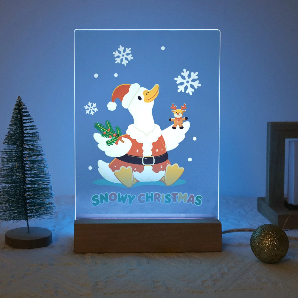 Paint by Numbers - Christmas Light | Snowy Christmas Duck