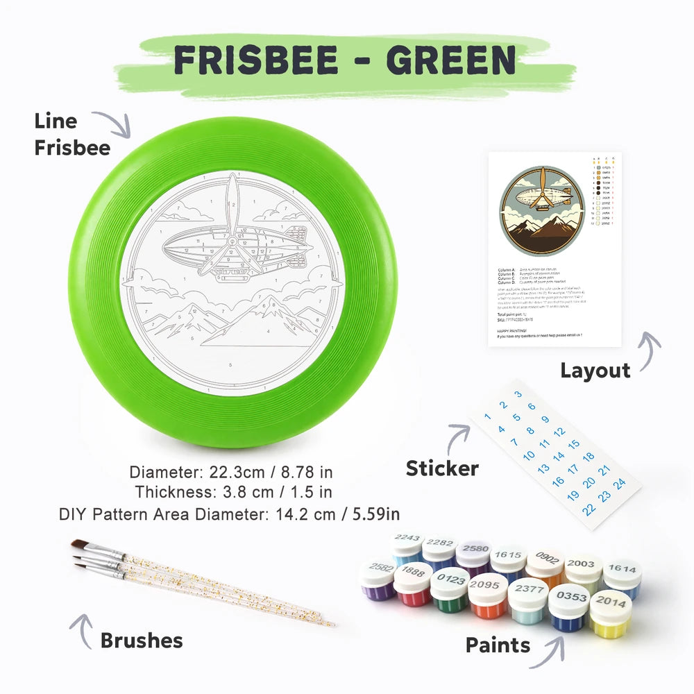 
Paint by Numbers - Frisbee | Airship over the Mountains