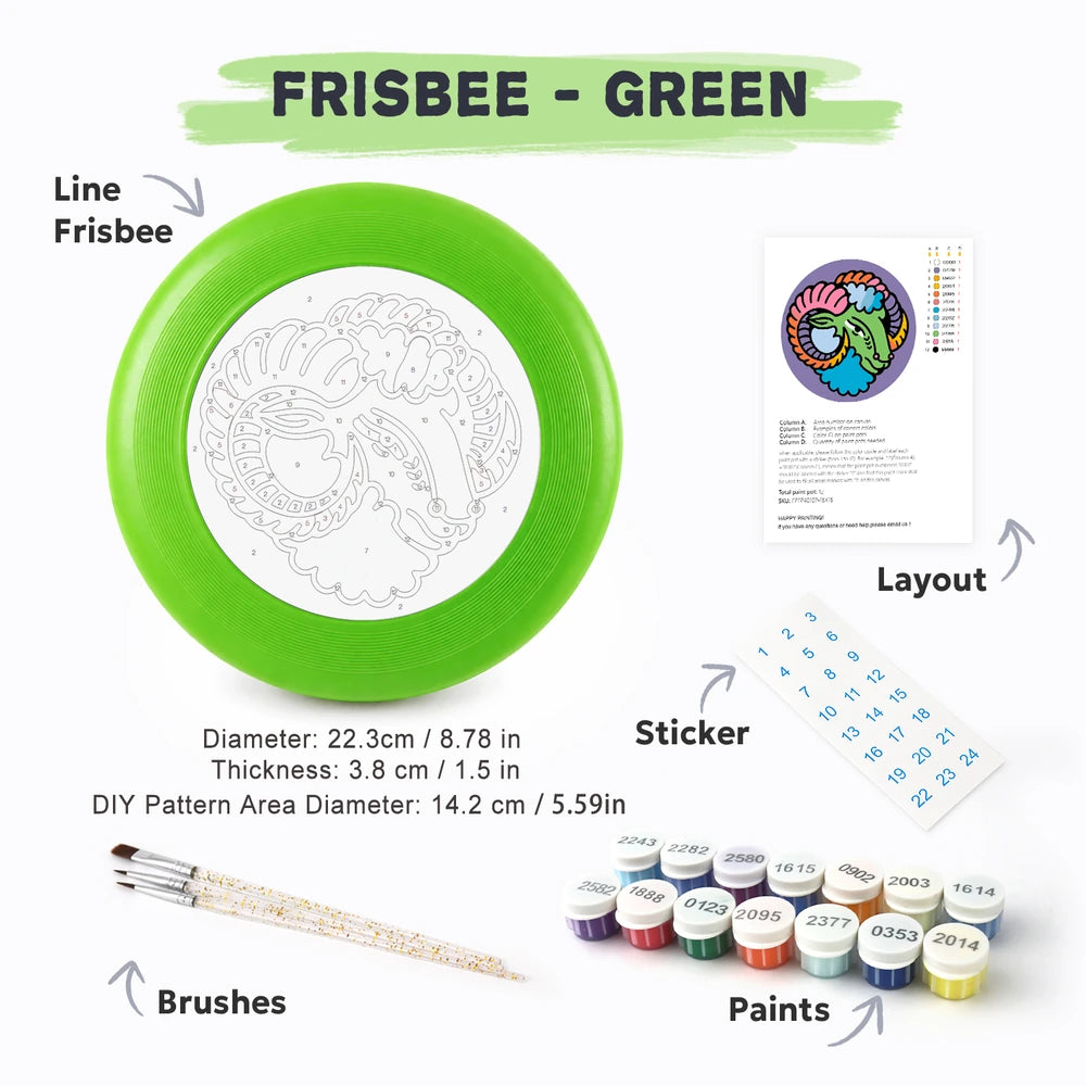Paint by Numbers - Frisbee | Aries Ram Sign