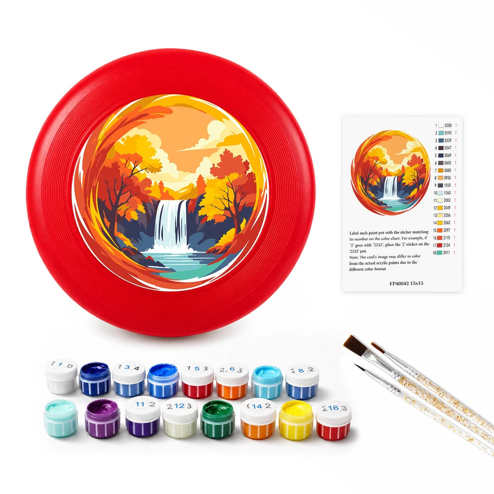 Paint by Numbers - Frisbee | Autumn Waterfall
