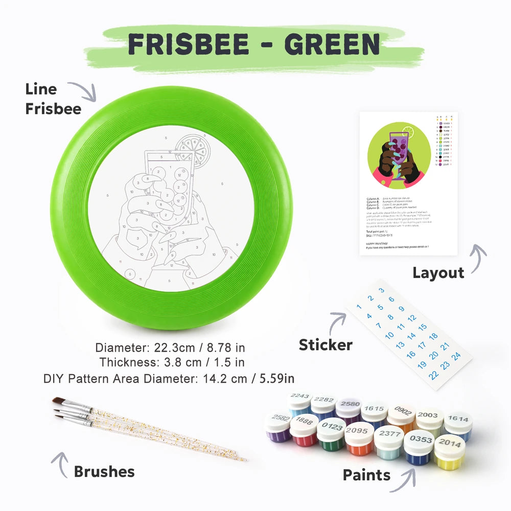 
Paint by Numbers - Frisbee | Cocktail in Hand