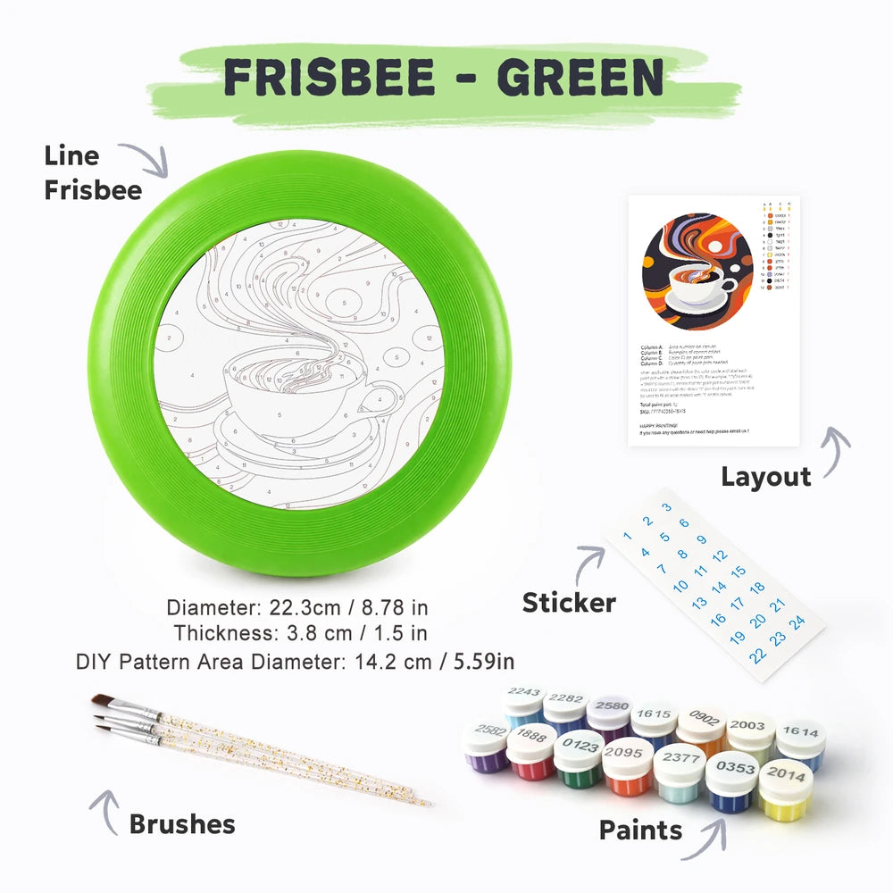 
Paint by Numbers - Frisbee | Coffee Swirl