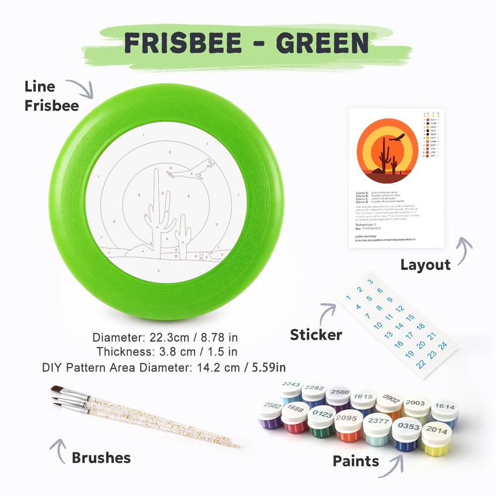 Paint by Numbers - Frisbee | Desert Sunset