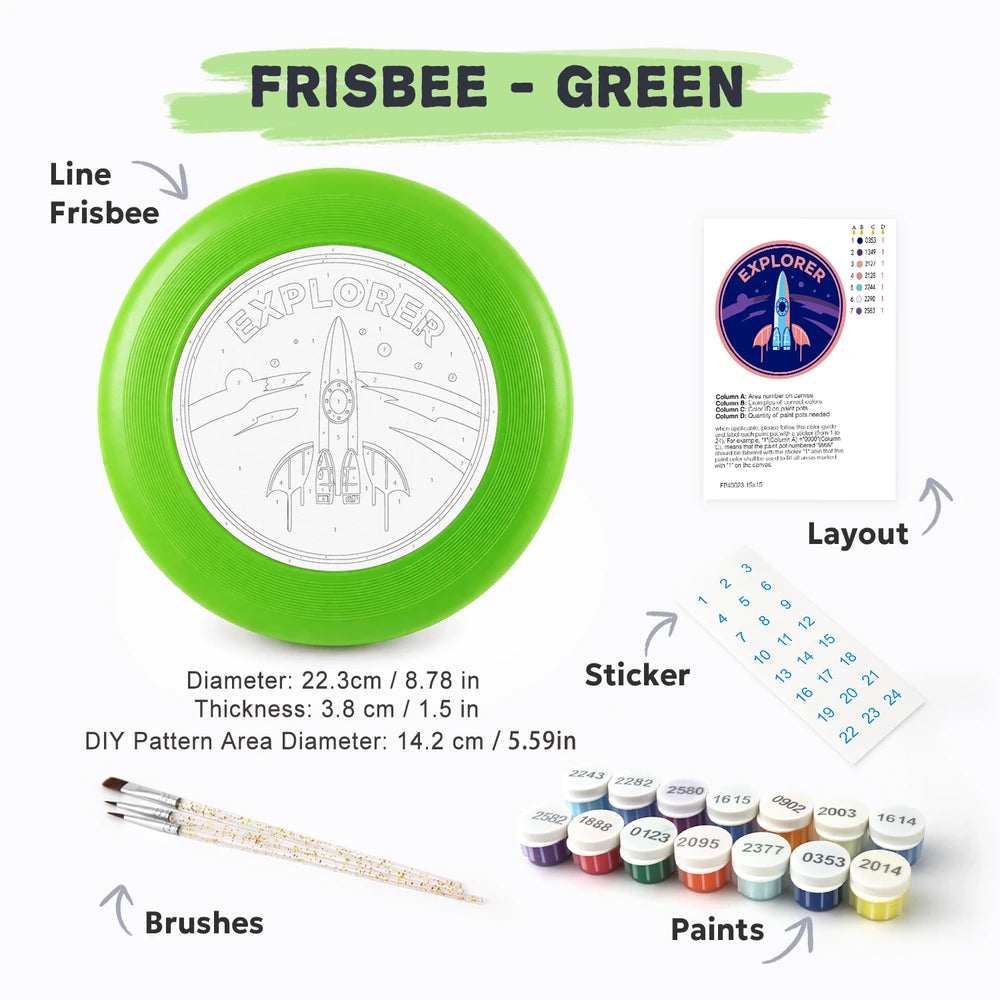 
Paint by Numbers - Frisbee | Explorer Rocket Badge