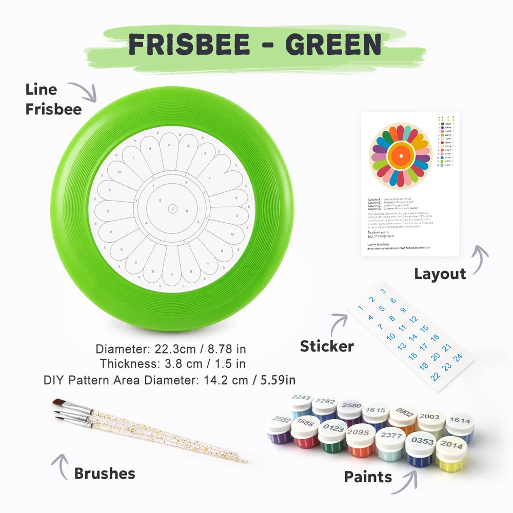 Paint by Numbers - Frisbee | Flower Wheel