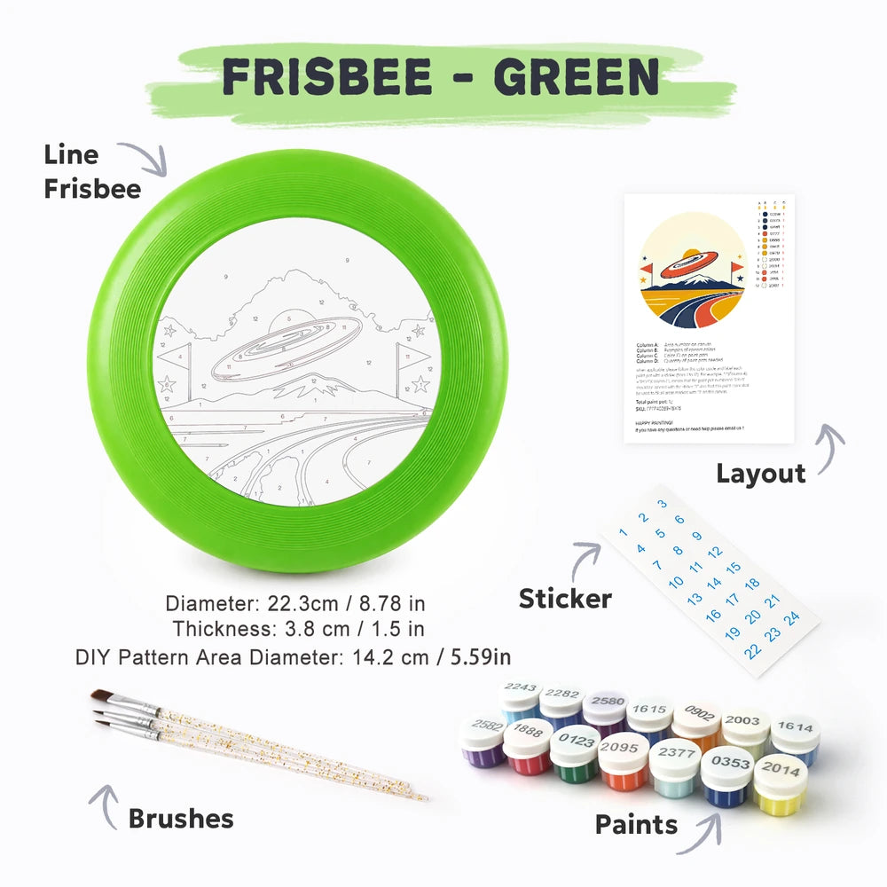Paint by Numbers - Frisbee | Flying Disc over the Ramp