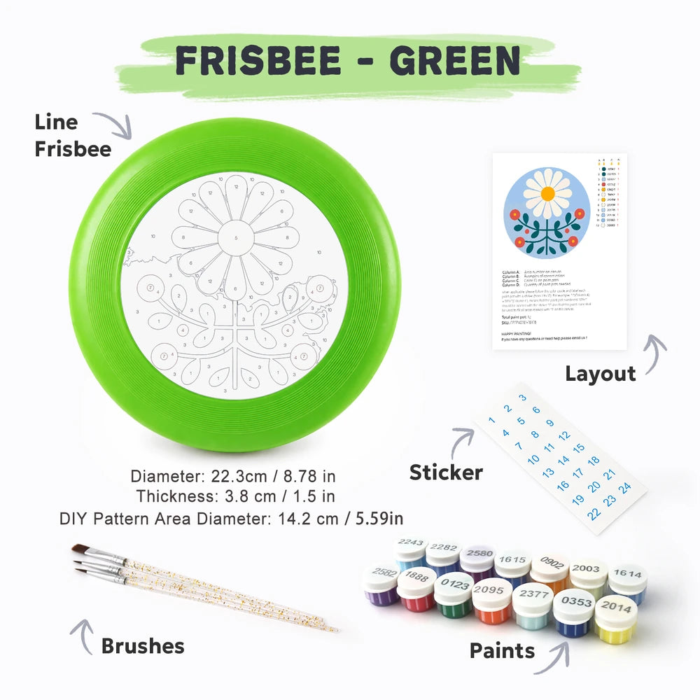 Paint by Numbers - Frisbee | Folk Daisy