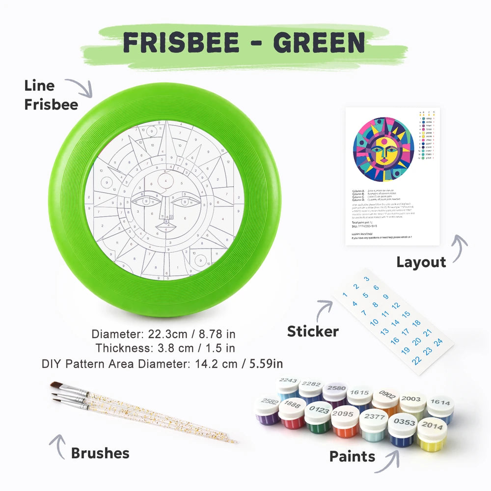 
Paint by Numbers - Frisbee | Folk Sun in Colour
