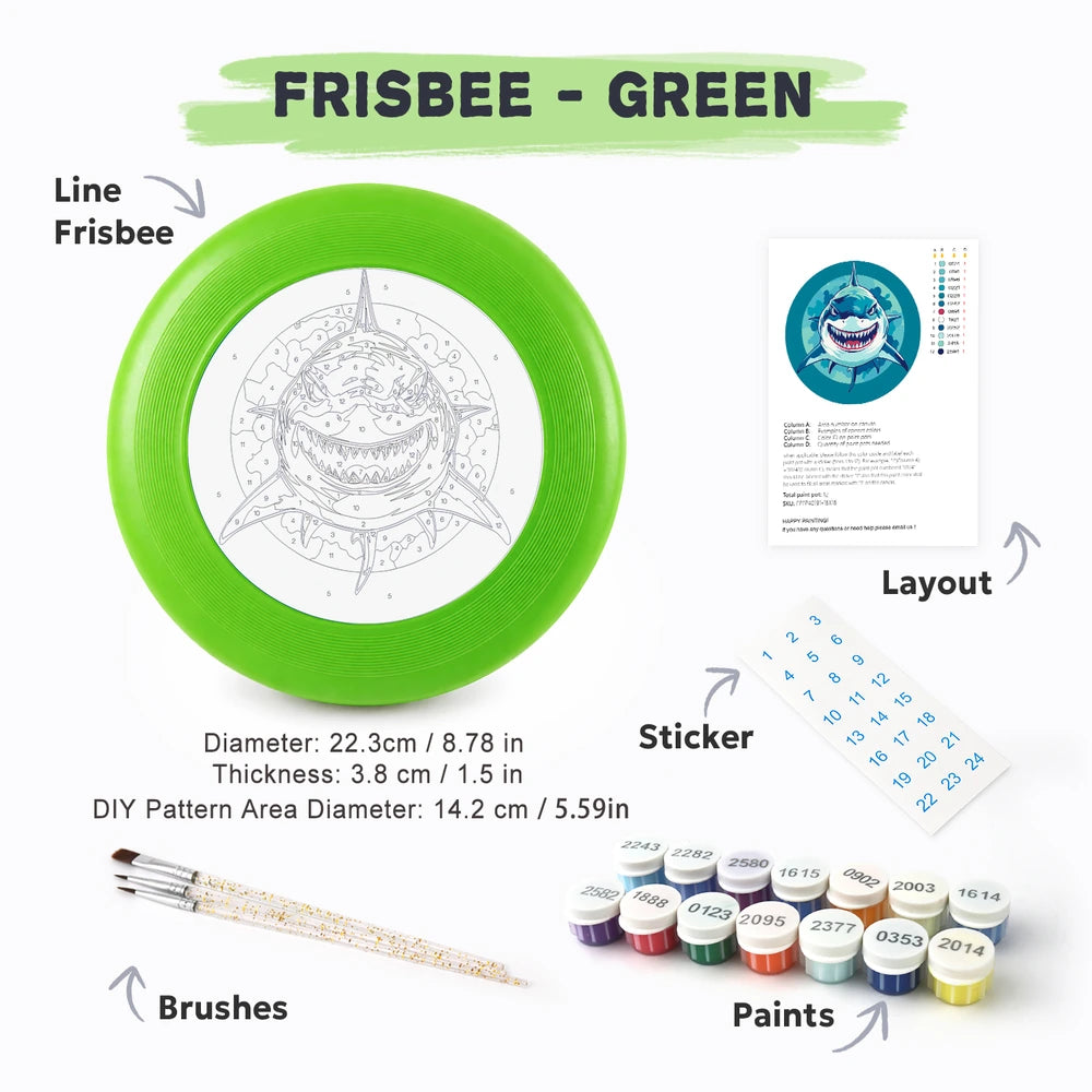 
Paint by Numbers - Frisbee | Great White Shark