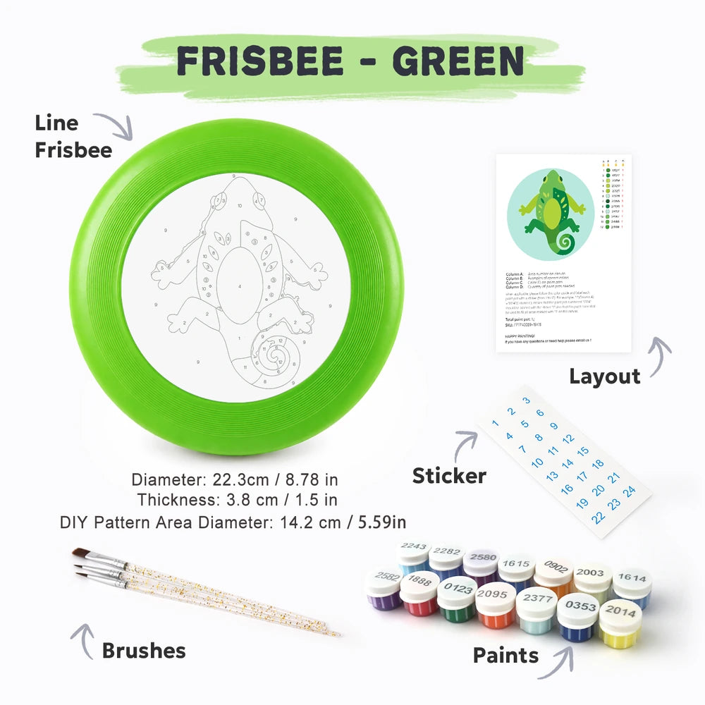 
Paint by Numbers - Frisbee | Green Gecko