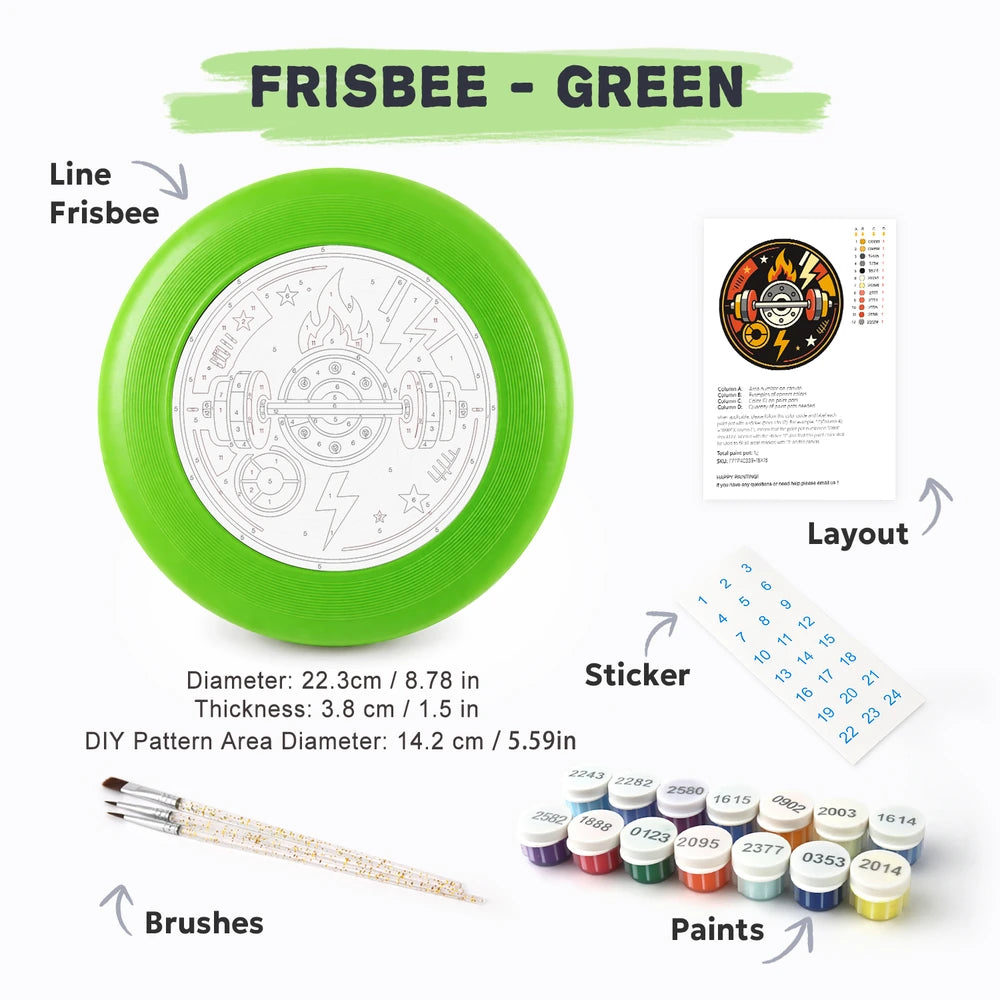 Paint by Numbers - Frisbee | Gym Badge