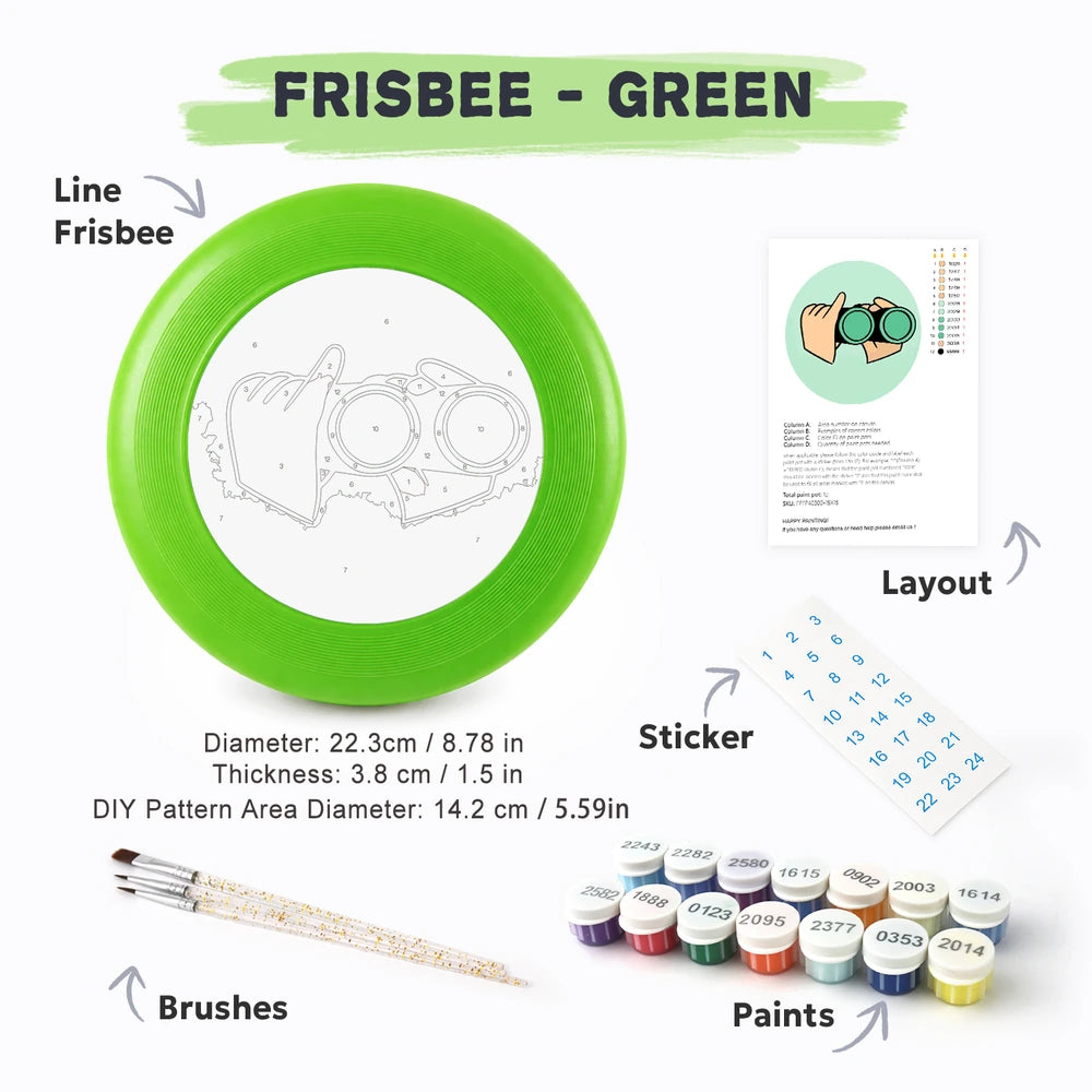 Paint by Numbers - Frisbee | Hand with Binoculars