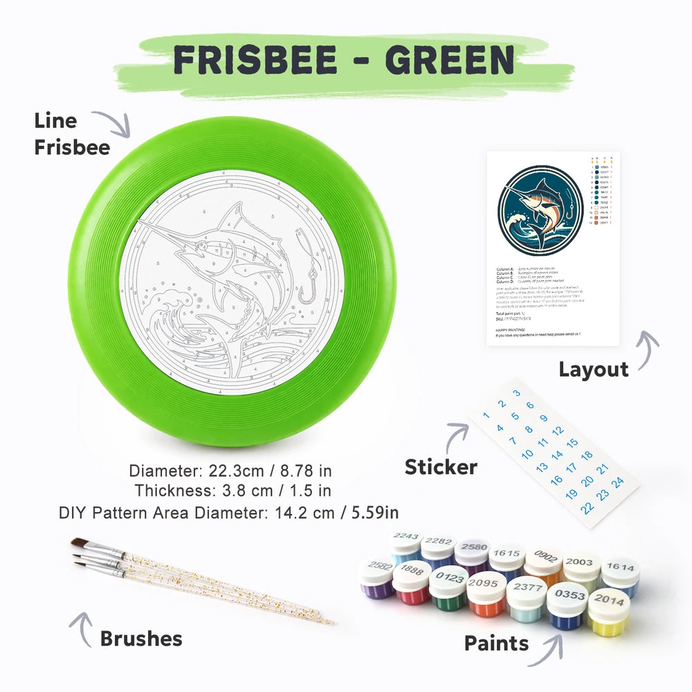 Paint by Numbers - Frisbee | Leaping Marlin