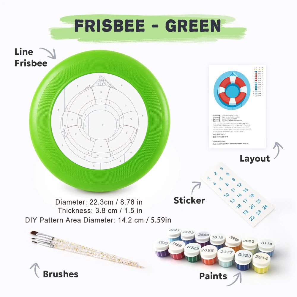 
Paint by Numbers - Frisbee | Life Ring