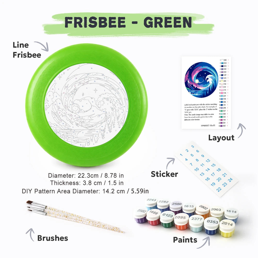 
Paint by Numbers - Frisbee | Moonlit Wave
