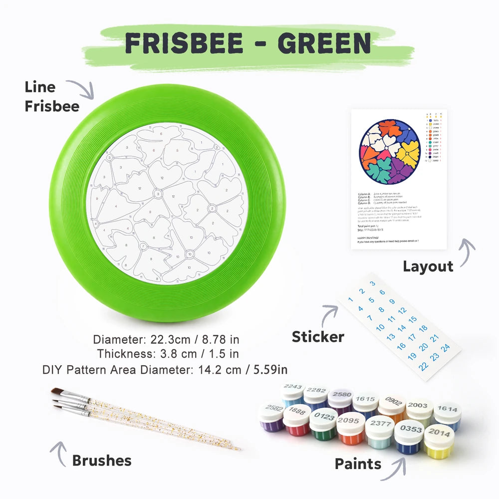 Paint by Numbers - Frisbee | Petal Collage