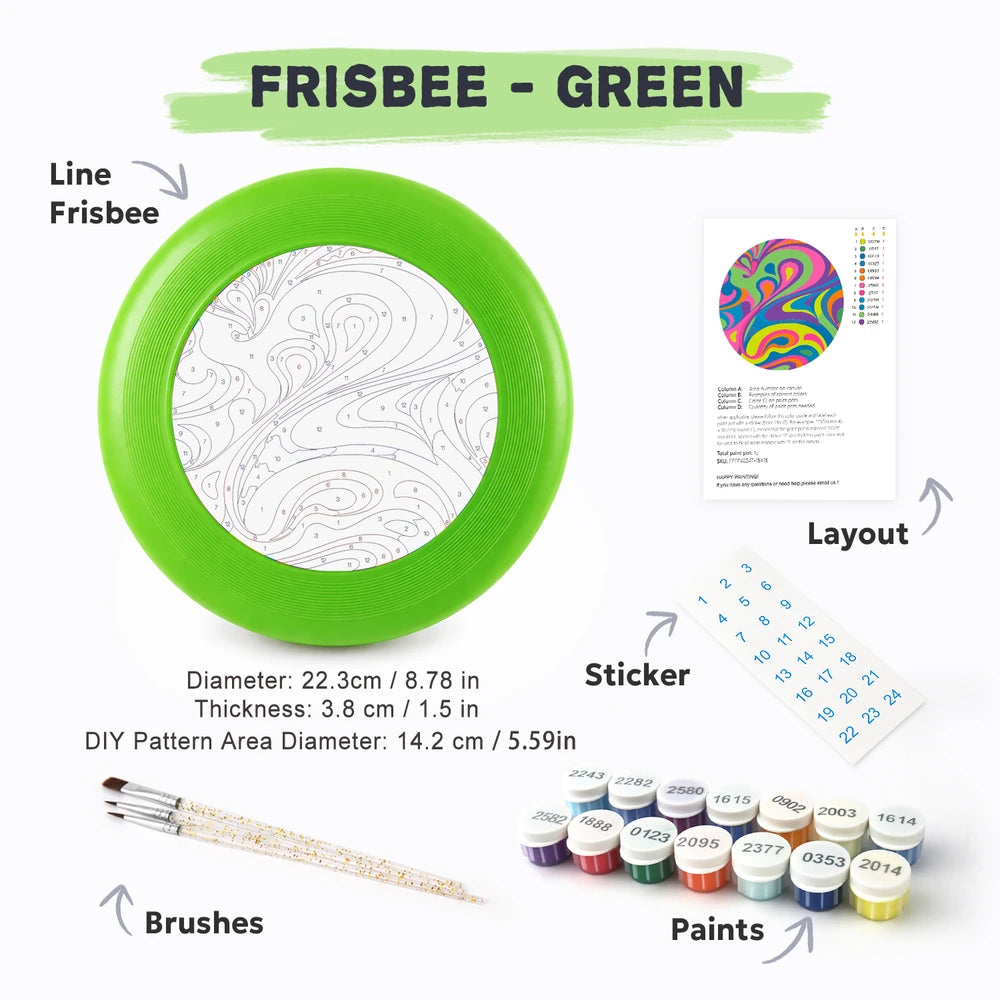 Paint by Numbers - Frisbee | Psychedelic Swirl