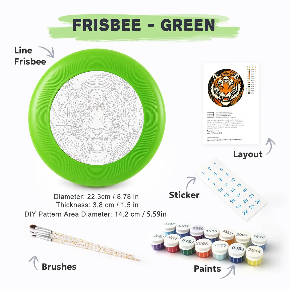 
Paint by Numbers - Frisbee | Roaring Tiger