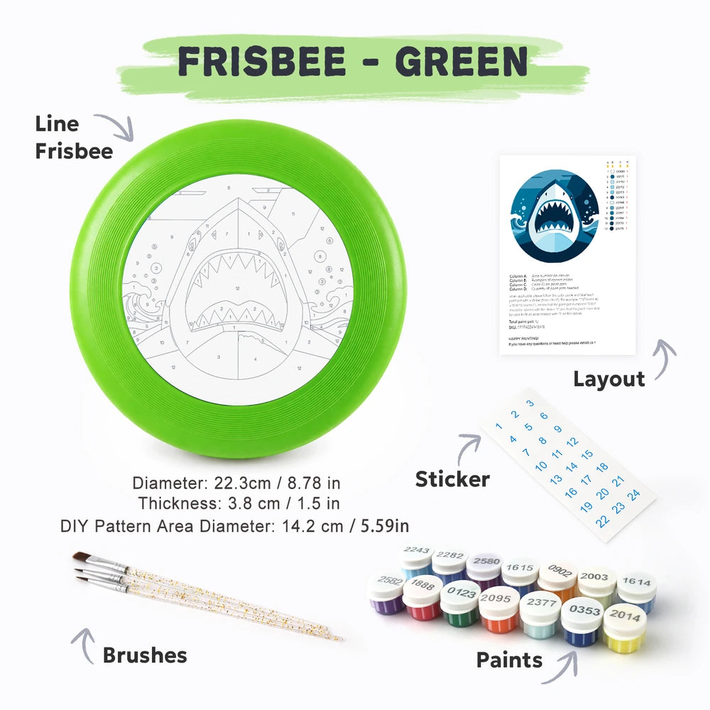 Paint by Numbers - Frisbee | Shark in the Waves