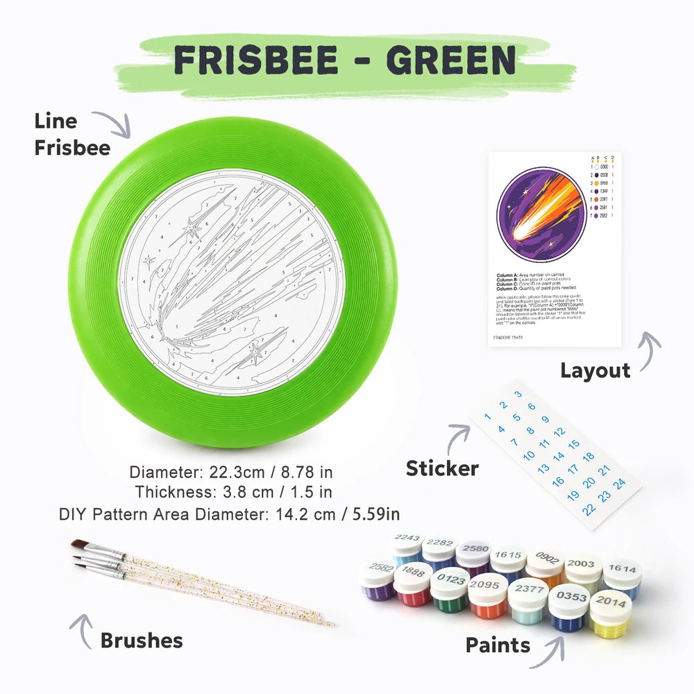 Paint by Numbers - Frisbee | Shooting Comet