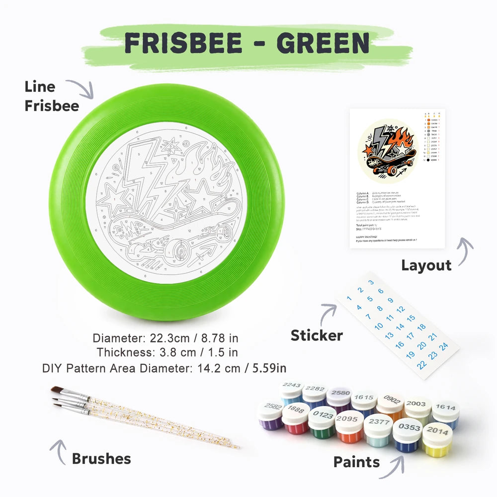 Paint by Numbers - Frisbee | Skateboard Lightning