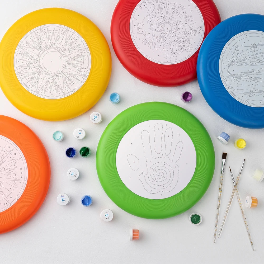 Paint by Numbers - Frisbee | Spiral Hand Symbol
