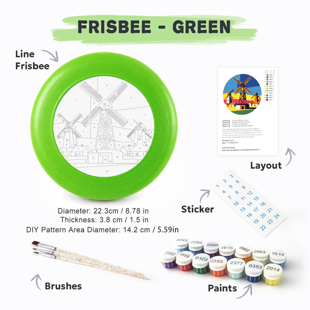 Paint by Numbers - Frisbee | Village Windmills
