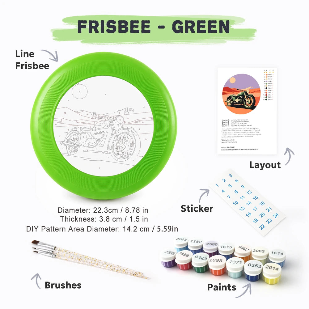 Paint by Numbers - Frisbee | Vintage Motorcycle
