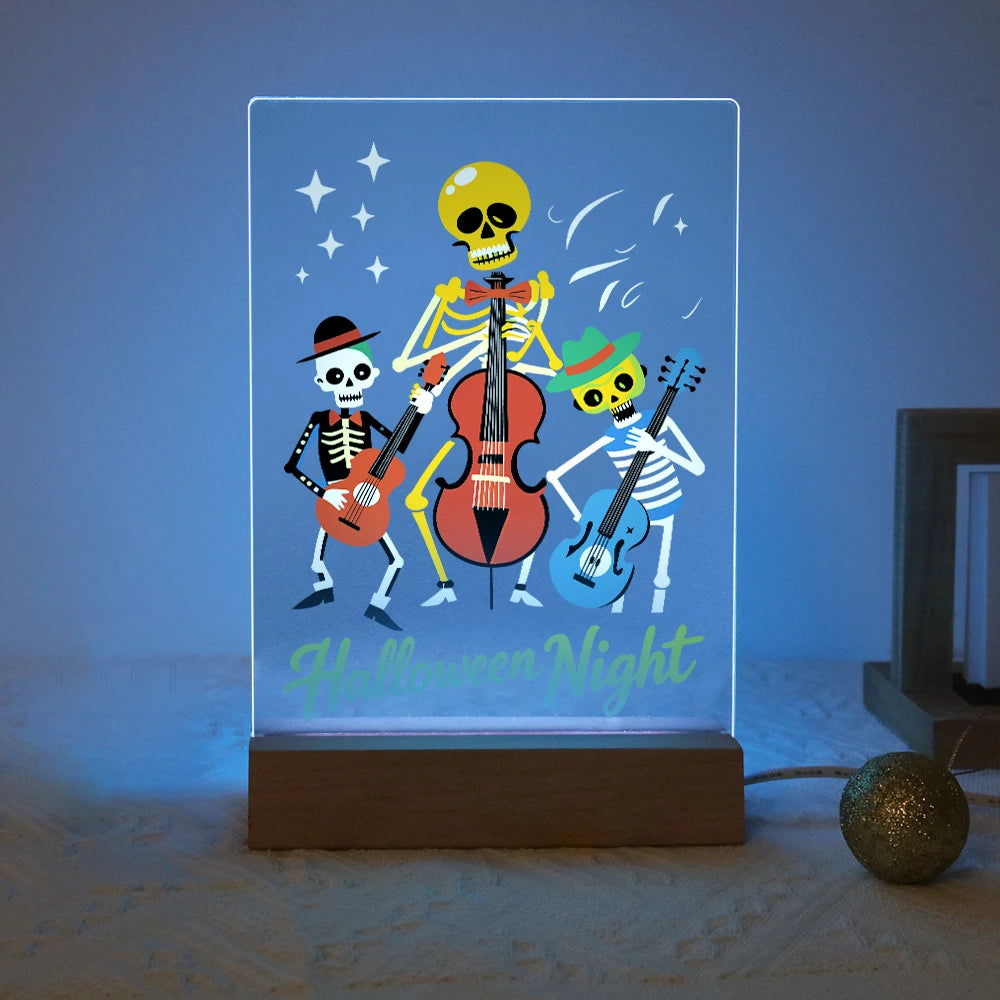 Paint by Numbers - Halloween Light | Skeleton Orchestra Night