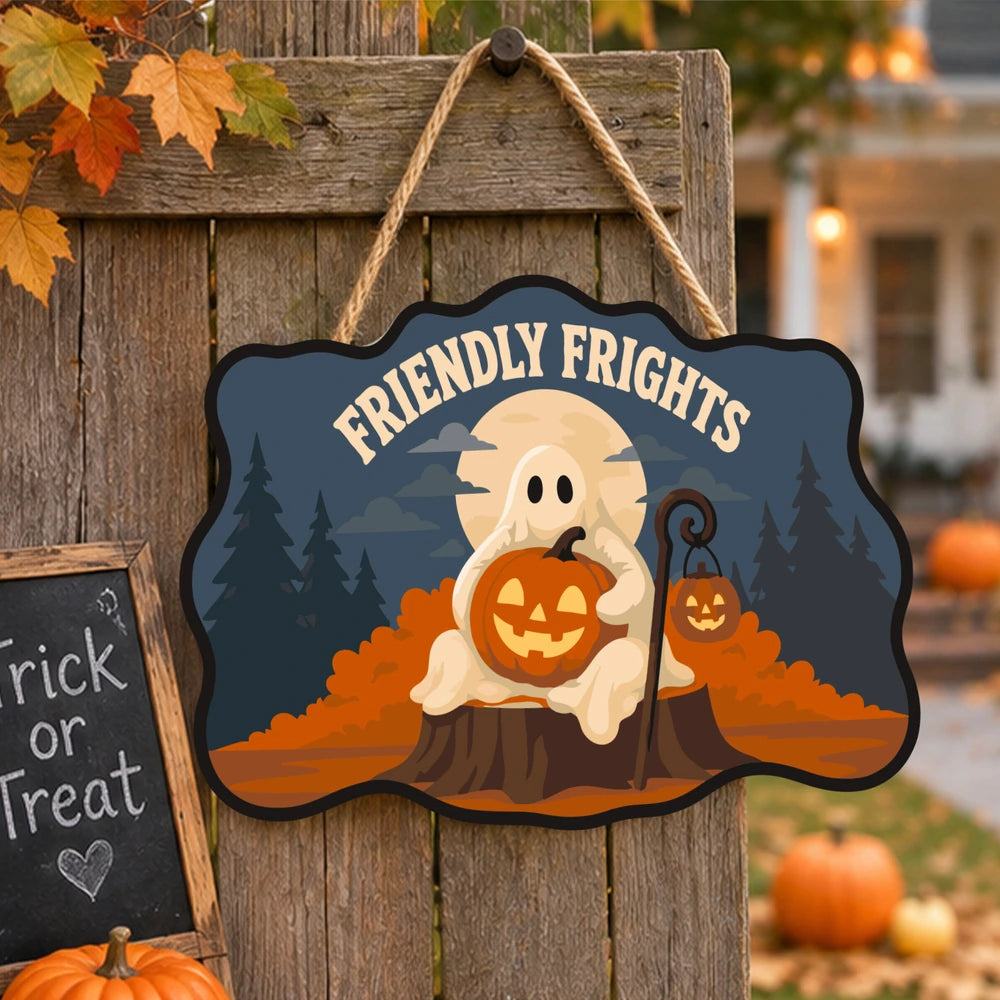 Paint by Numbers - Wooden Door Hanger | Friendly Frights