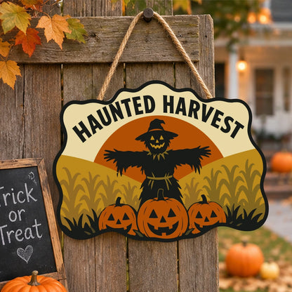 Paint by Numbers - Wooden Door Hanger | Haunted Harvest