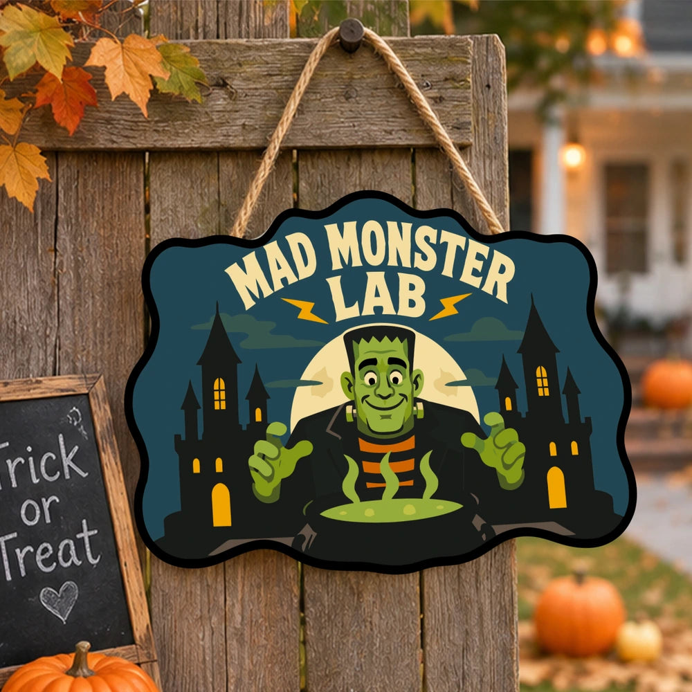 Paint by Numbers - Wooden Door Hanger | Mad Monster Lab
