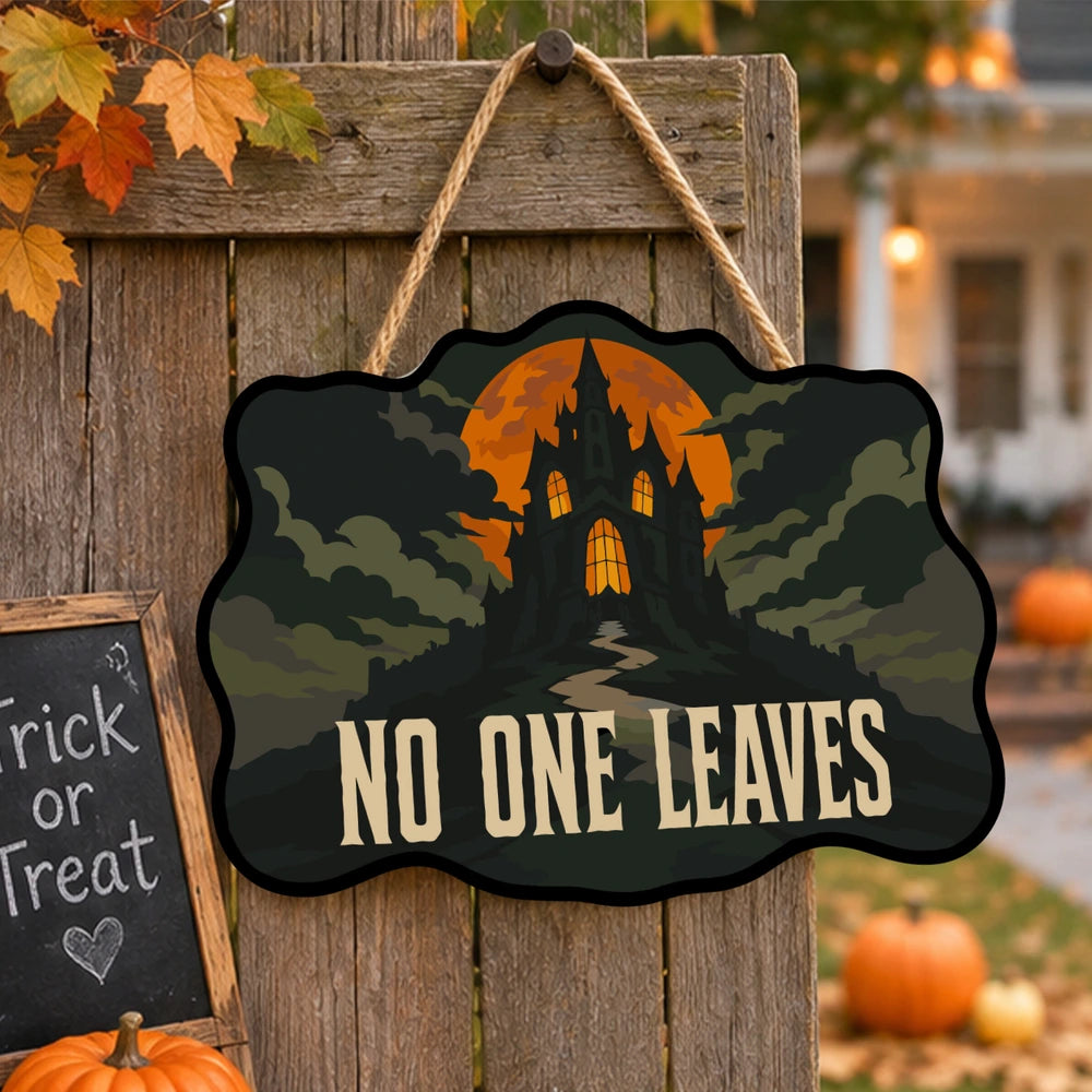Paint by Numbers - Wooden Door Hanger | No One Leaves